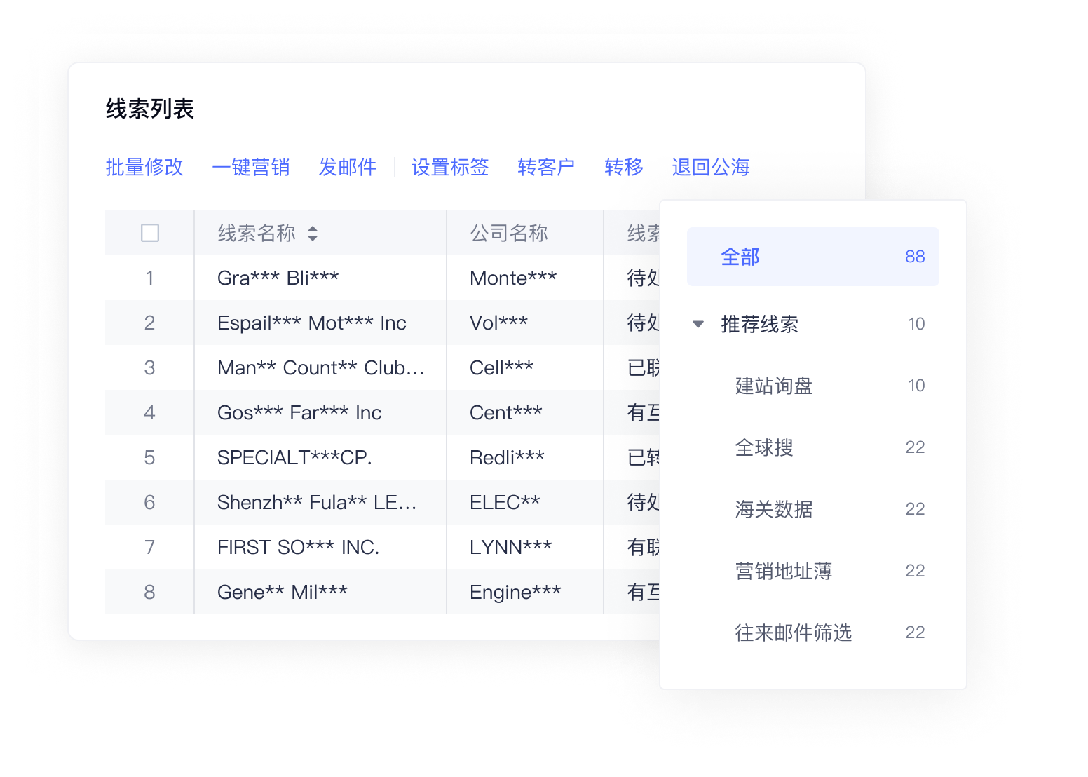 网易外贸通客户管理