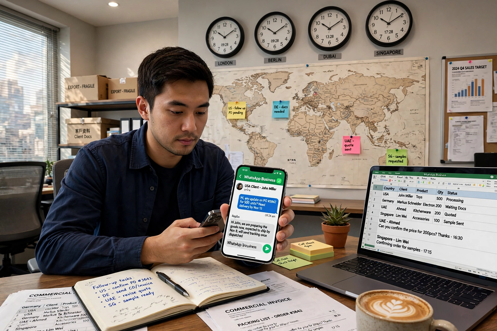 客户愿意在WhatsApp上跟你聊,是因为跟真人说话比发邮件方便。